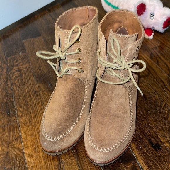 Massimo dutti tan suede boots - Picture 1 of 5